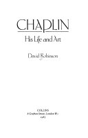 Chaplin: His Life and Art