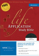 Life Application Study Bible: New International Verison, Black Bonded Leather