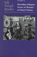 Rereading Allegory: Essays in Memory of Daniel Poirion