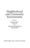 Human Behavior and Environment: Neighborhood and community environments