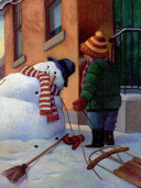 Snowmen at Night