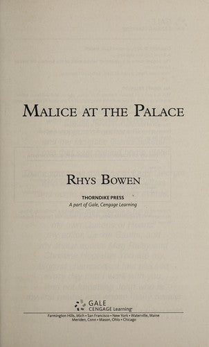 Malice at the Palace