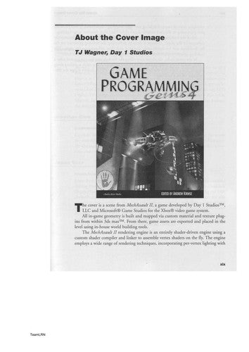 Game Programming Gems 4 (GAME PROGRAMMING GEMS SERIES)