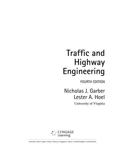 Traffic & Highway Engineering, 4th Edition